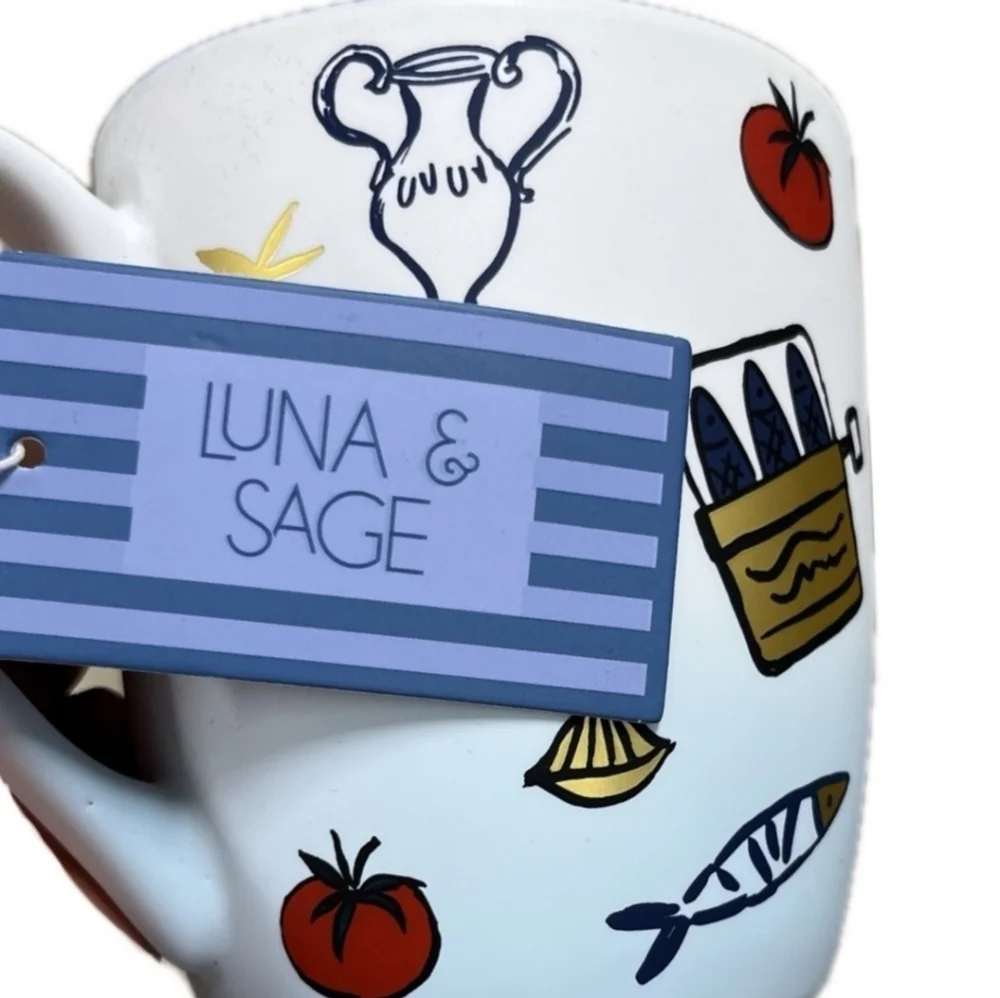 ❤️▪️Luna & Sage▪️Beautiful Vacation Mode Nautical Tomato Mug